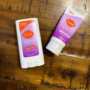 Lume Invisible Cream and Smooth Solid Deodorant Mini Set 0.5 oz  Lavender Sage